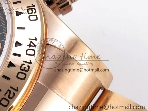 0104 DAYTONA 116505 RG OMF BEST EDITION BLACK RG DIAL ON RG BRACELET A7750 (SLIM MOVEMENT) Trendsetting 1797